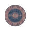 Tapis bleu marine à motif rétro tissé-413991819