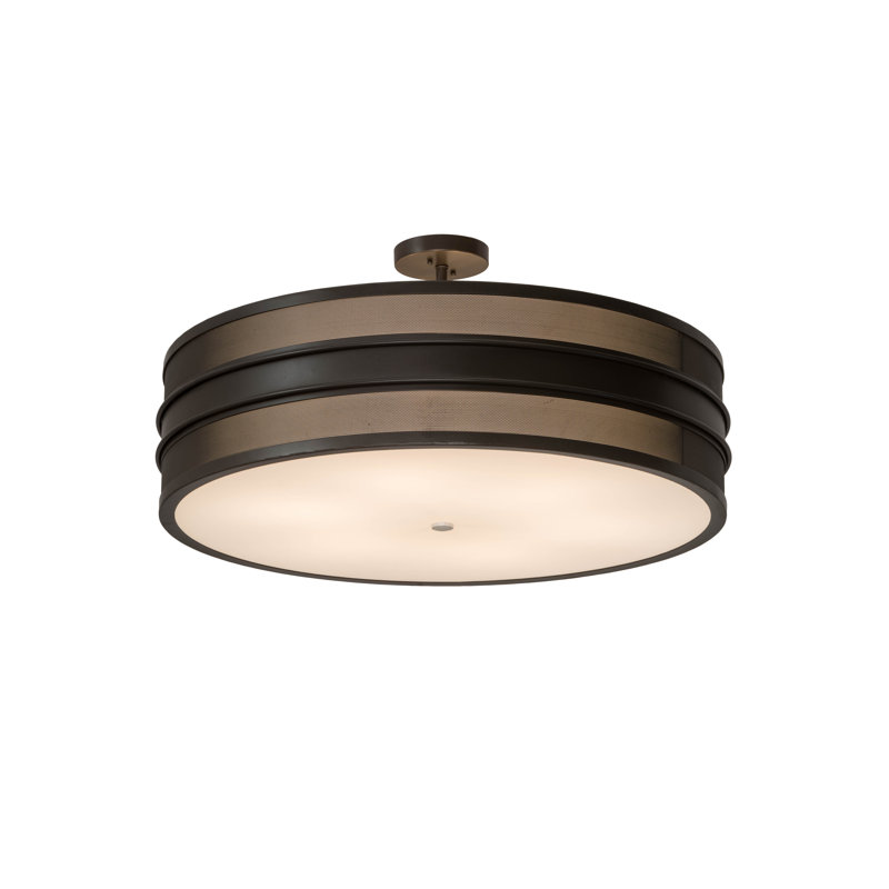 Nolan Glass Semi Flush Mount