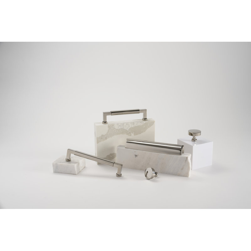 Parkview Collection Handle Pull - Cabinet - Transitional Hardware for Drawers & Cabinets, Polished Nickel, 5-1/16"