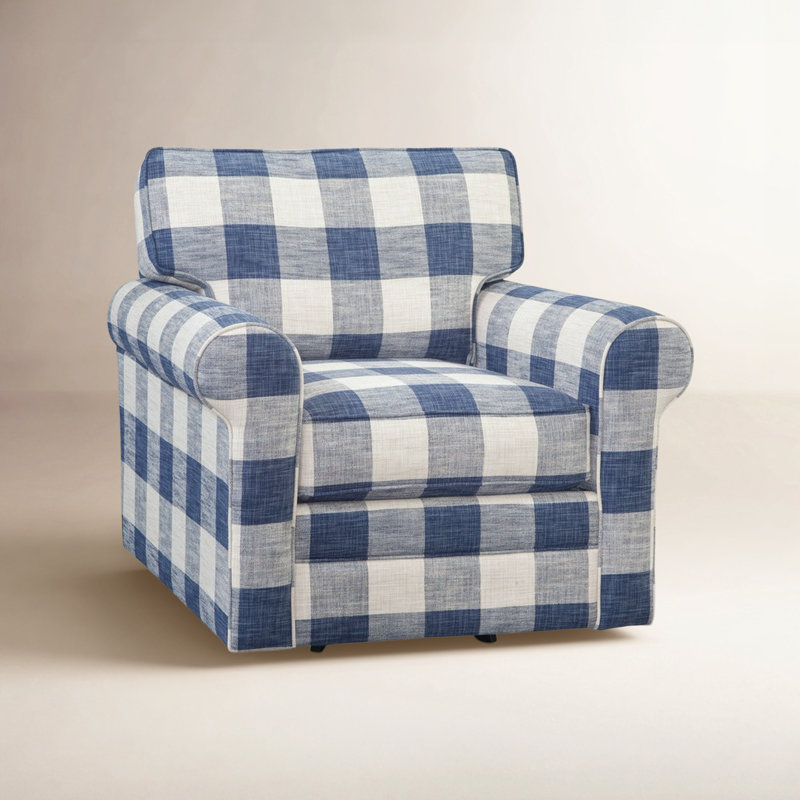 Bedford Upholstered Swivel Armchair, Snow Crypton Performance; 0884-91