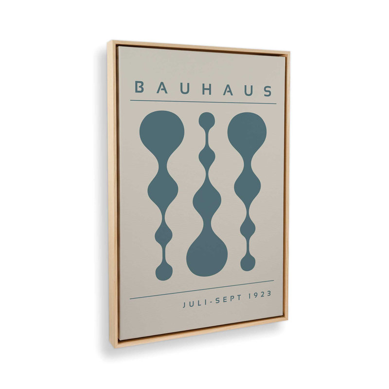 Strom Blue Retro Bauhaus, affiche I, reproduction sur toile, H 18,75 po x l 12,75 po, Érable américain