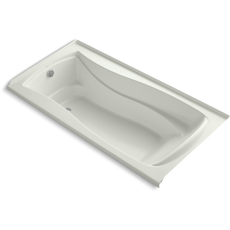 Mariposa 72" x 36" Air Acrylic Bathtub, Dune, Droite