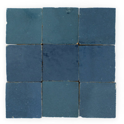 Carreau de céramique 4 po x 4 po marocain Ocean Side Zellige