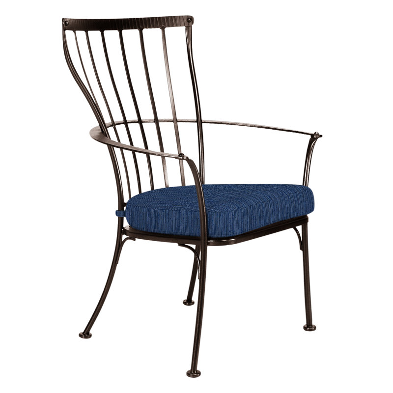 Monterra Outdoor Dining Armchair, Copper Creek, Harris Stone