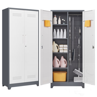 Metal Storage Cabinets with Adjustable Shelves