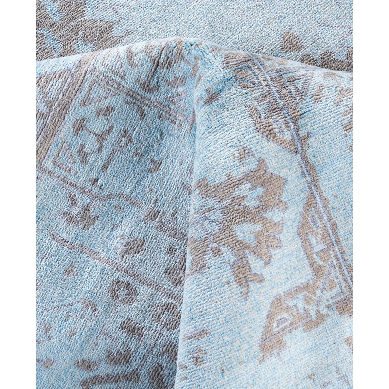 Overdyed One-of-a-Kind 9' 1" X 12' 2" Hand Knotted Area Rug
