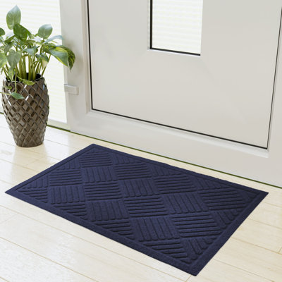 Boothby Non-Slip Geometric Indoor Doormat