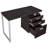 Cappuccino 3-Drawer Reversible Office Desk-1542703195