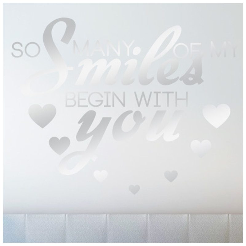 Wall Decal, Medium, Shiny Silver
