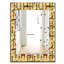 Miroir mural traditionnel Texture with African Women-40102127