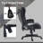 HOMCOM 6 Point Vibrating Massage Office Chair With Lumbar Heat Black