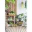 Ensemble de 3 jardinières en métal patiné