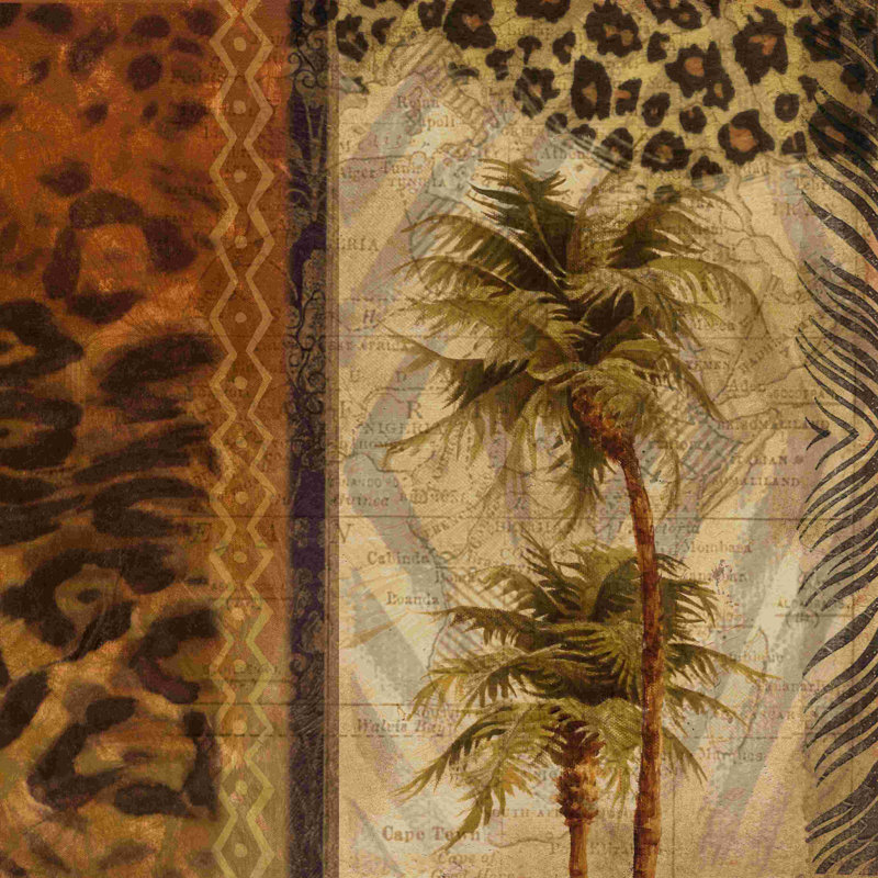 Arbre africain - impression sur toile tendue, H 12 po x l 12 po x P 1,25 po