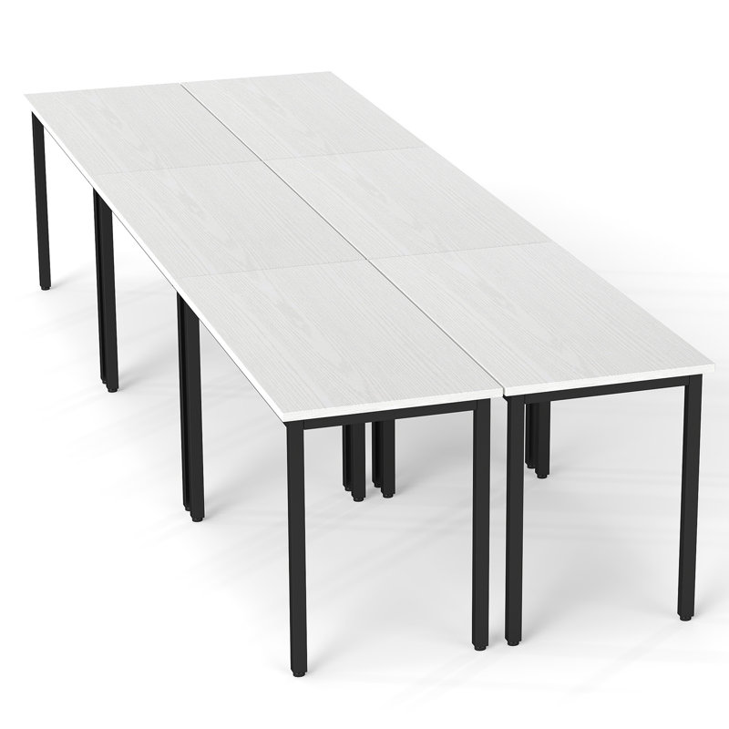 Table de conférence rectangulaire modulaire Sharle, Blanc