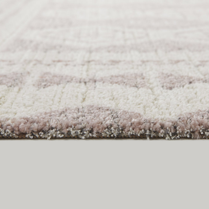 Tapis rose clair Ansar, Rectangle 5 pi 3 po x 7 pi