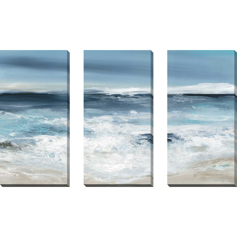 "Long Beach", ensemble de 3 impressions sur toile