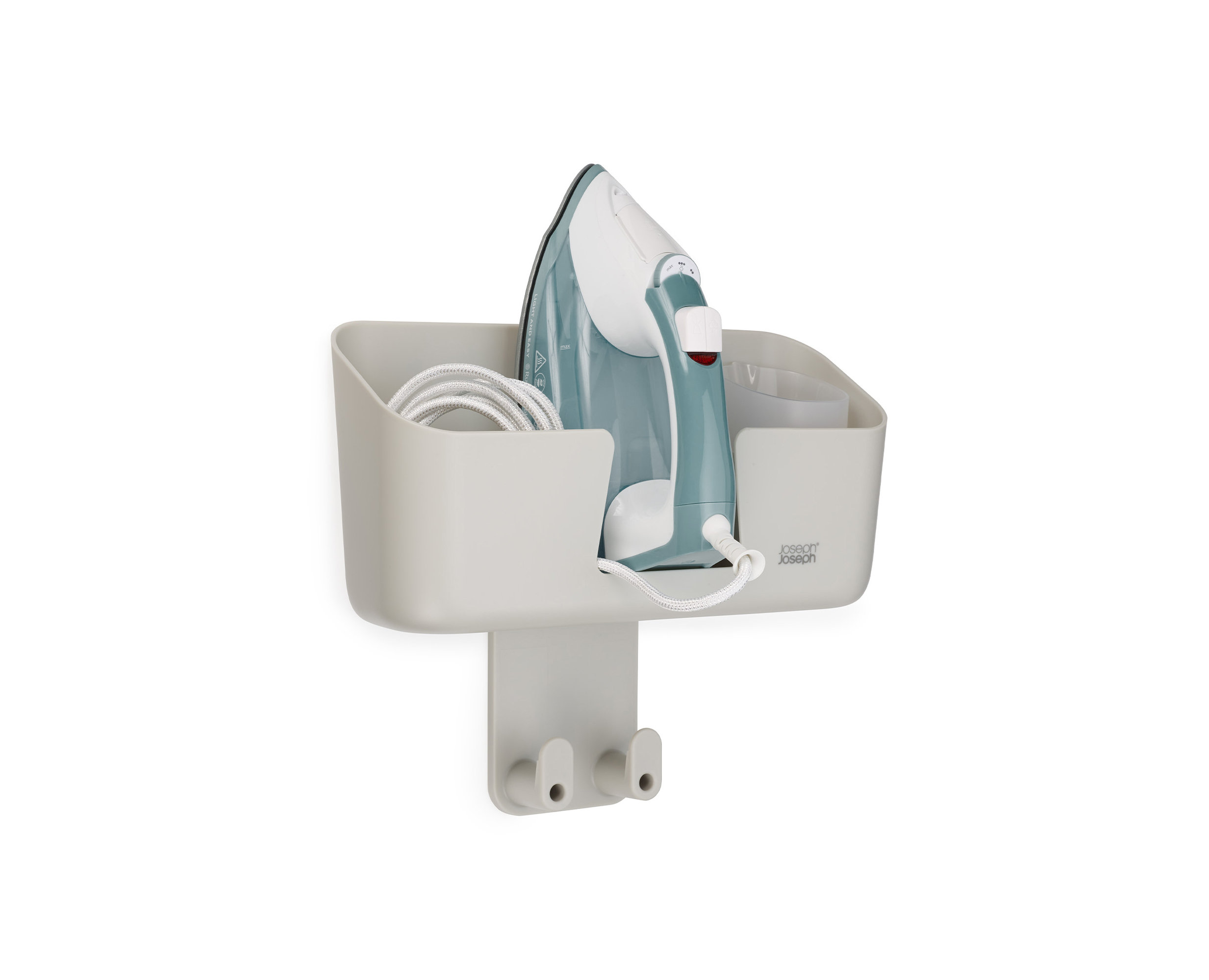 Joseph Joseph Iron Hub Wall Mounted Iron Storage Caddy with Ironing