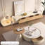 Meuble télé moderne en bois manufacturé beige
