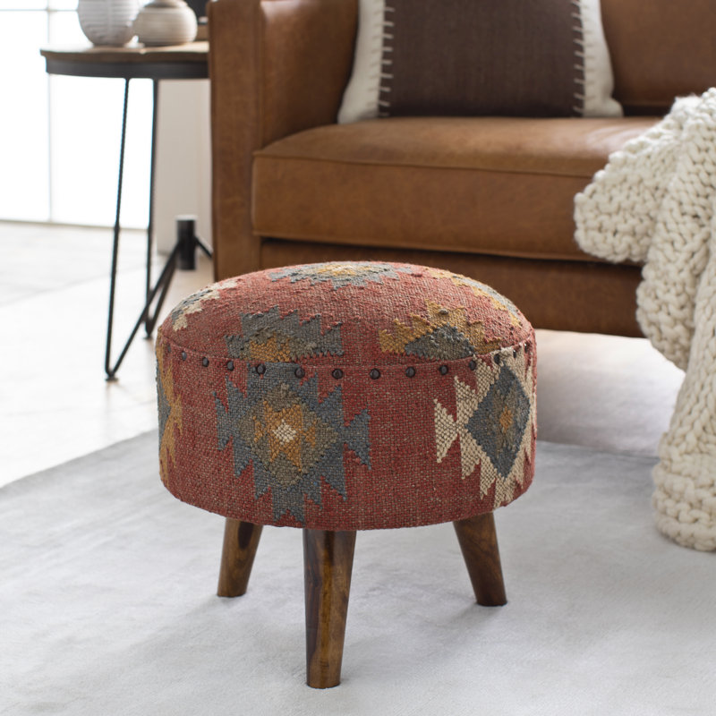 Caruthers Solid Wood Accent Stool