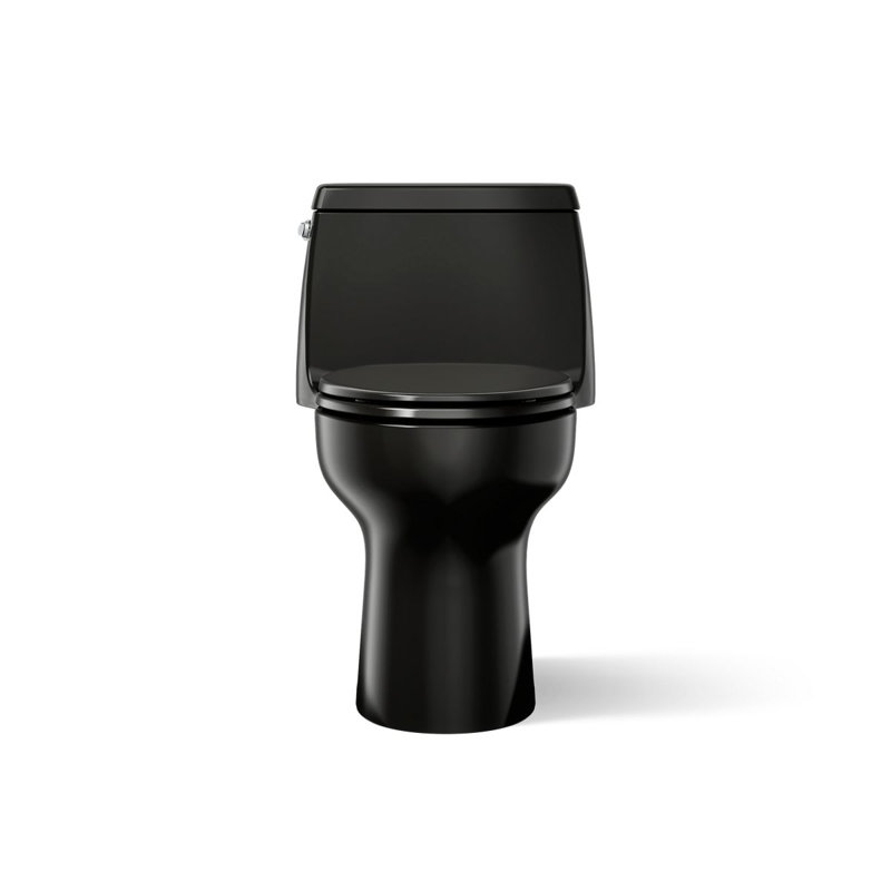 Santa Rosa Comfort Height One-Piece Compact Elongated 1.28 Gpf Toilet With Revolution 360 Swirl Flushing Technology, Black