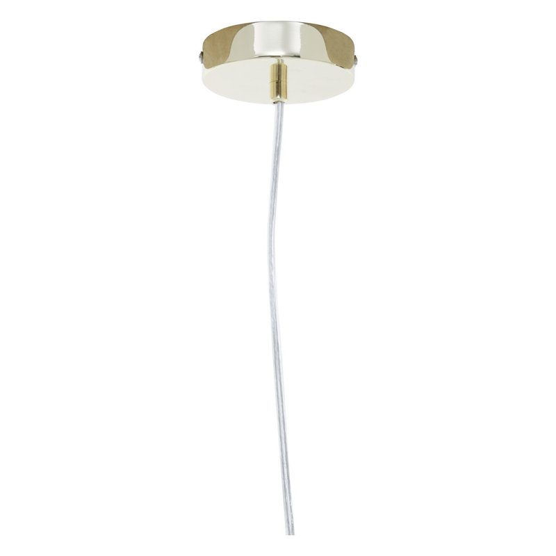 Borica 1 - Light Single Pendant, Gold/White