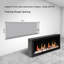Foyer électrique intelligent Latitude II ZEF78V 78" ultramince encastré et mural avec flammes multiples HD, bûches respirantes et contrôle par application-1420253448