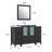 Brescia 54" Single Sink Freestanding Bathroom Vanity with Ceramic Top and Matching Mirror-27042783