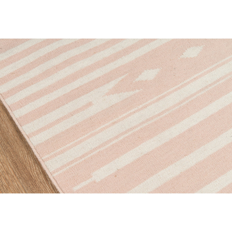 Thompson Wool Area Rug in Pink, Runner 2'3" x 8'