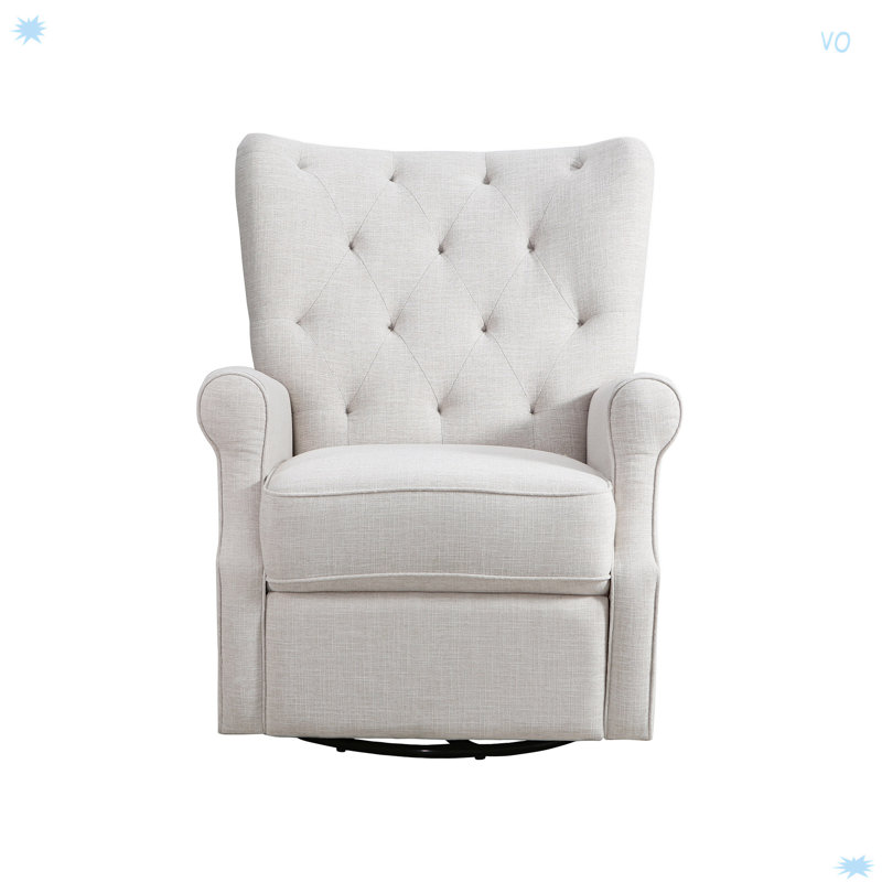 Fauteuil inclinable à oreilles en toile de lin
