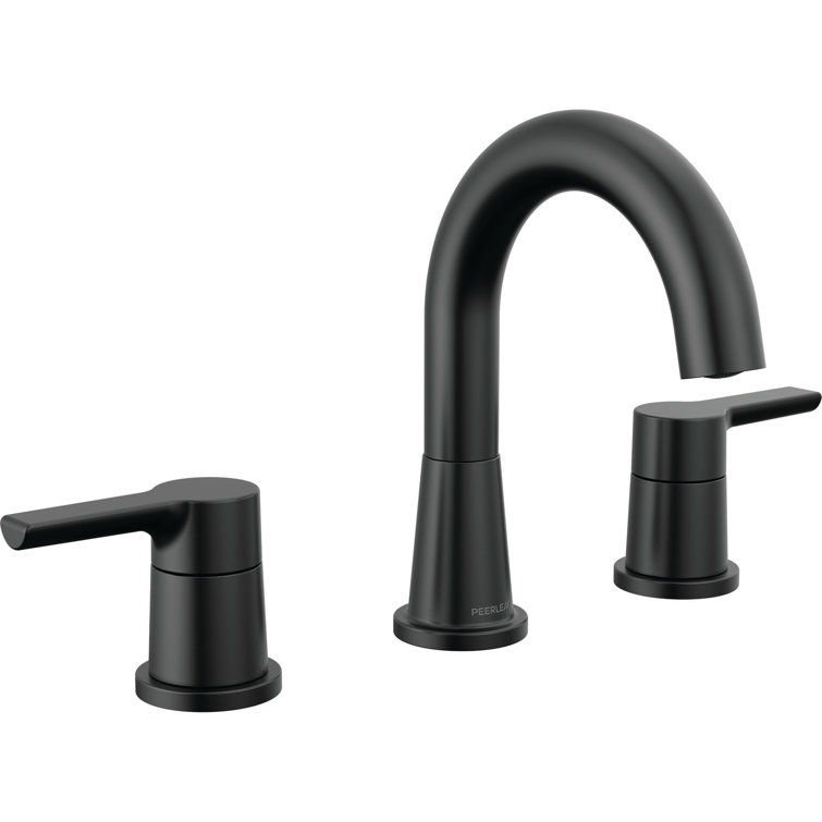 Widespread 2-handle Bathroom Faucet with Drain Assembly