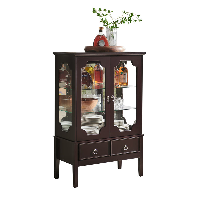 Armoire de rangement Curio, Cerisier