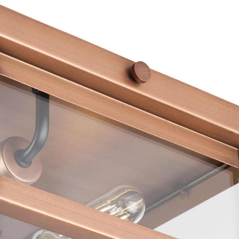 2 - Bulb Outdoor Flush Mount