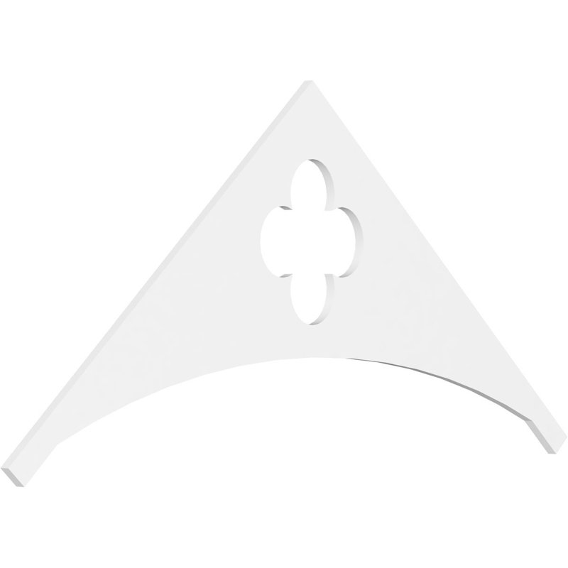 Turner Signature Urethane Gable Pediment, Primed Tan, 33"H x 72"W, 11/12