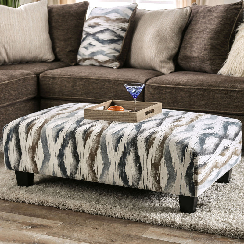 41.6" W Contemporary Ottoman, Multi