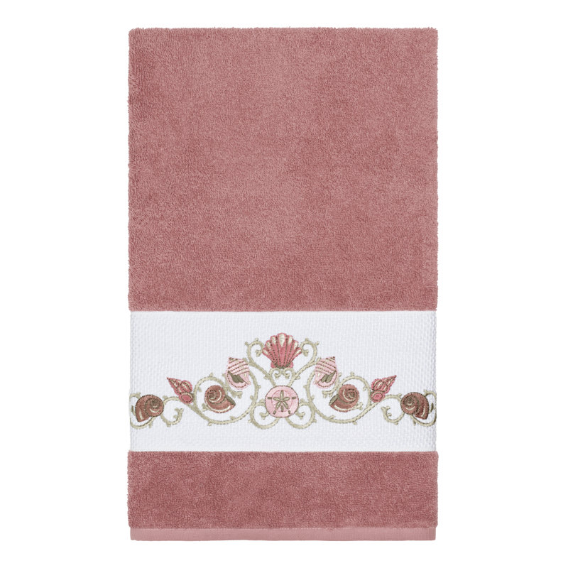 Bella Turkish Cotton Midweight Bath Towel, Tea Rose