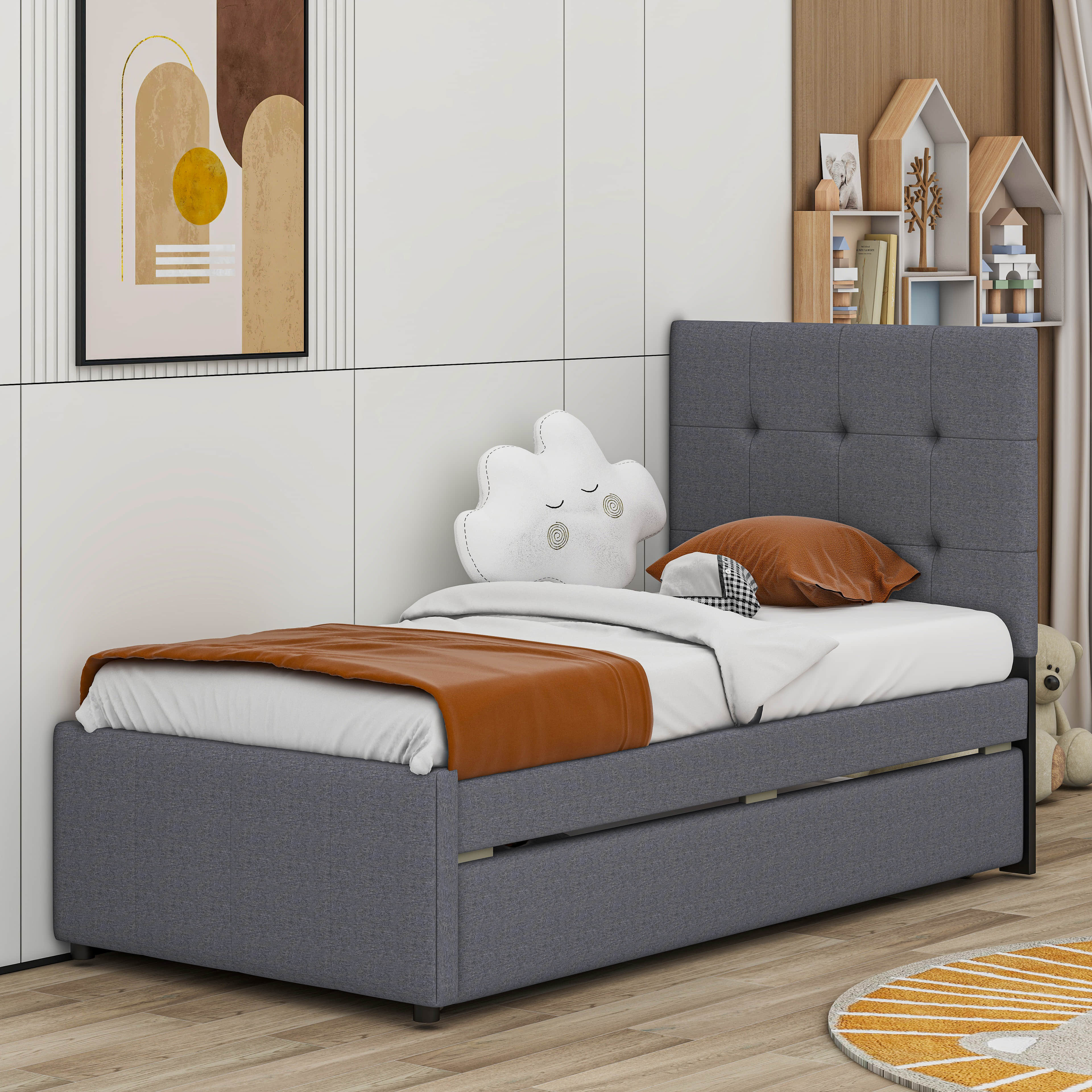 Red Barrel Studio® Davaria Upholstered Bed | Wayfair