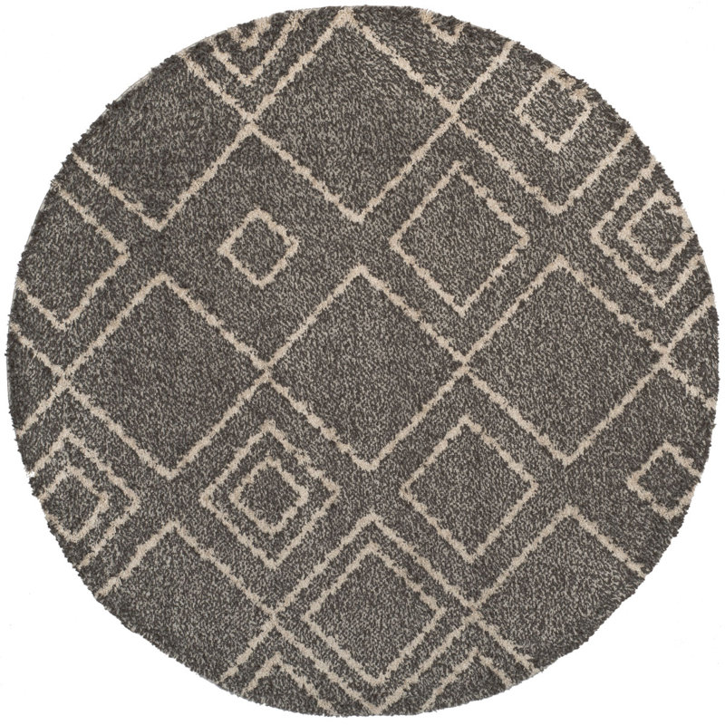 Prasanna Geometric Area Rug, Round 201 cm