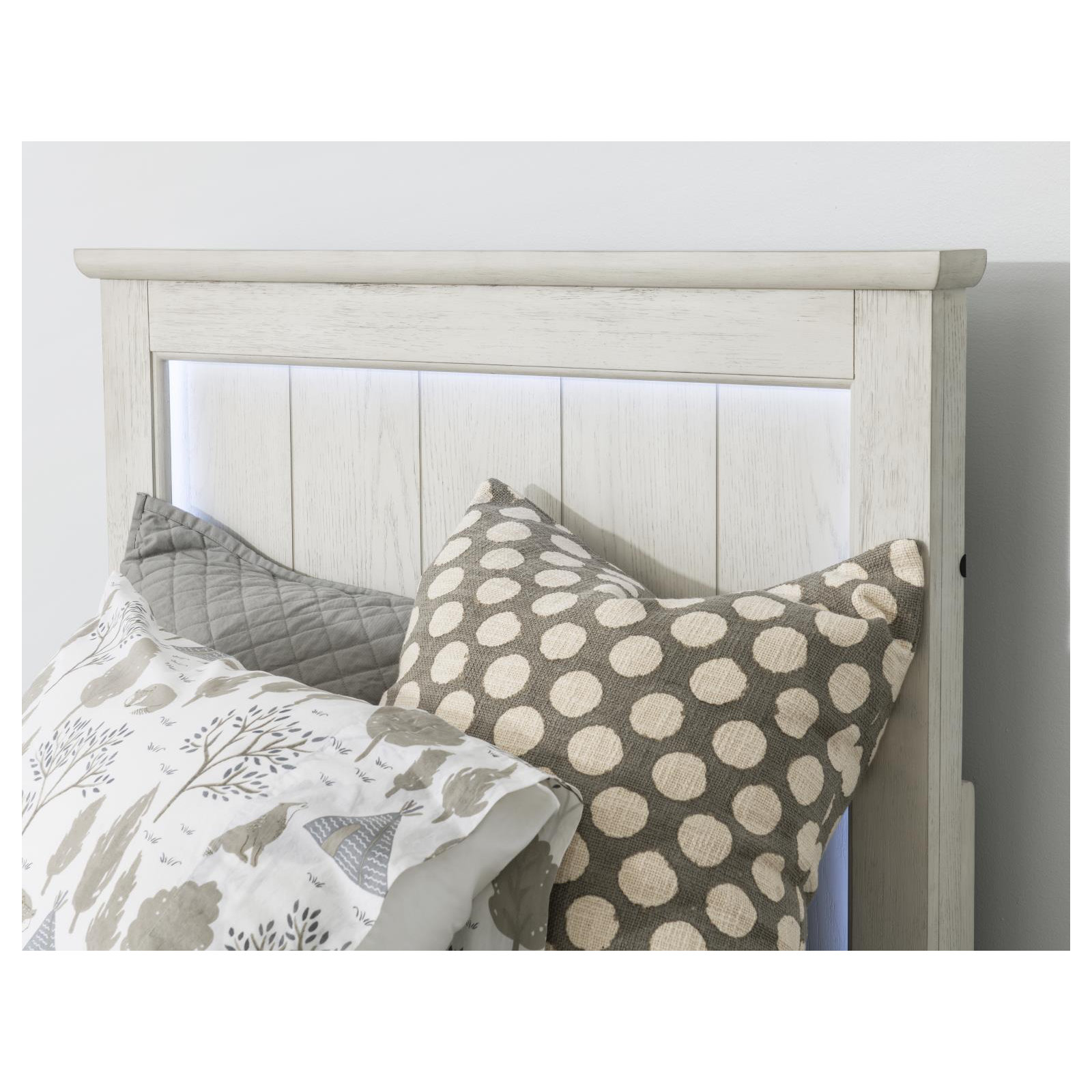August Complete Panel Bed With LED Light, Twin