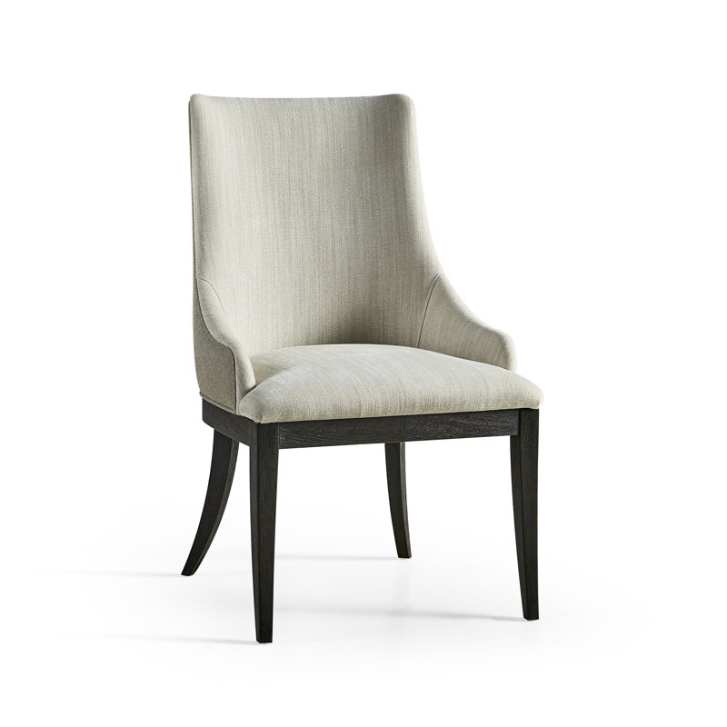 Aurora Upholstered Dining Chair, Ebonized Black