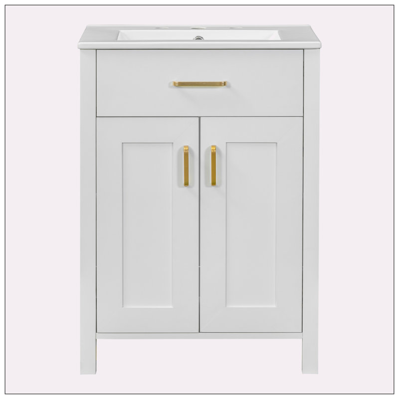 Ensemble de meuble-lavabo 24 po avec lavabo en céramique