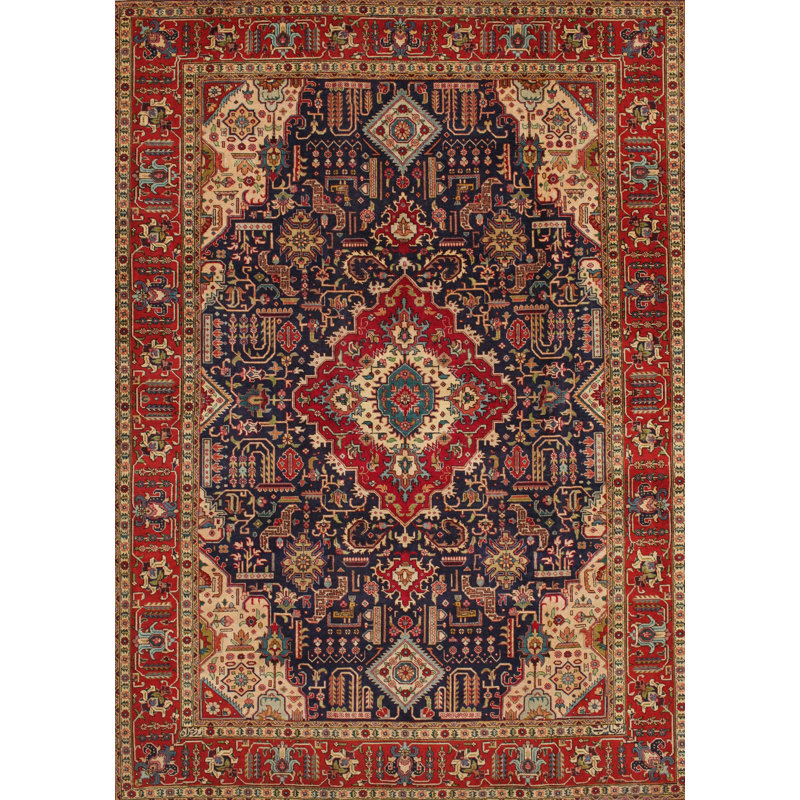 Tapis traditionnel noir / brun, Rectangle 2 pi x 3 pi