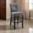 Upholstered Counter Stool with Solid Wood Frame-60046787