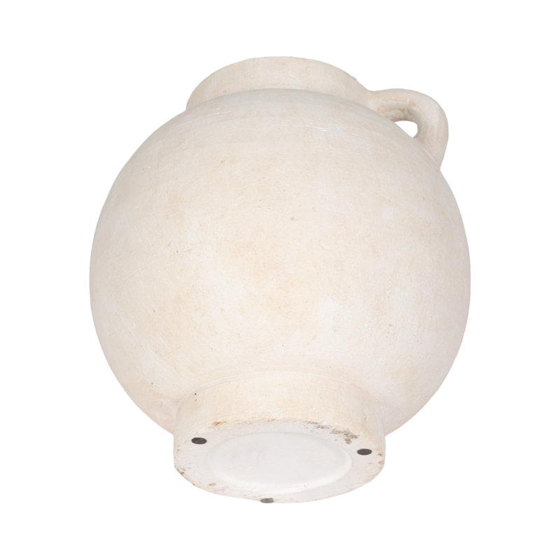 Handmade Ceramic / Porcelain Table Vase, Overall Height - 12", White