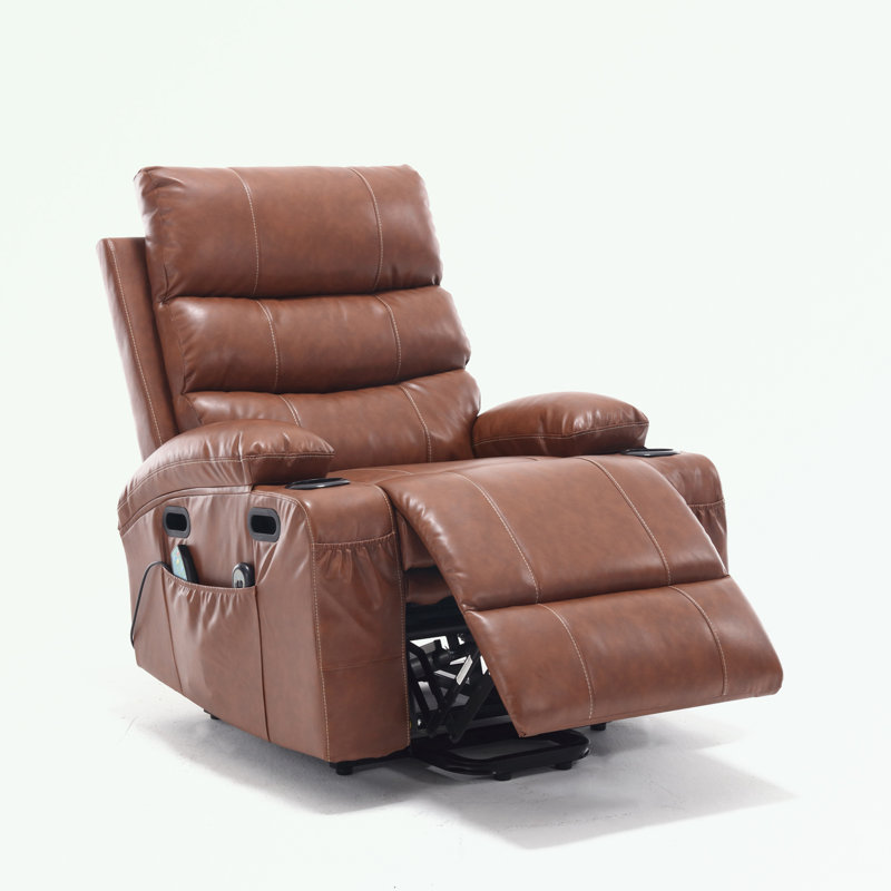 Akuna Electric Power Lift Recliner Chair, Brown