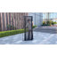 Porte moustiquaire rétractable bidirectionnelle 81 x 203 cm avec serrure, porte de sécurité, cadre en aluminium robuste et toile indéchirable, conception pliable pour porte d'entrée/patio/balcon, anti-rongeurs et anti-insectes-121602511