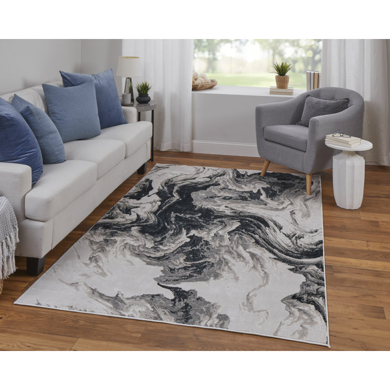 Rolfes Performance Abstract Indoor Rug, Rectangle 1'8" x 2'10"