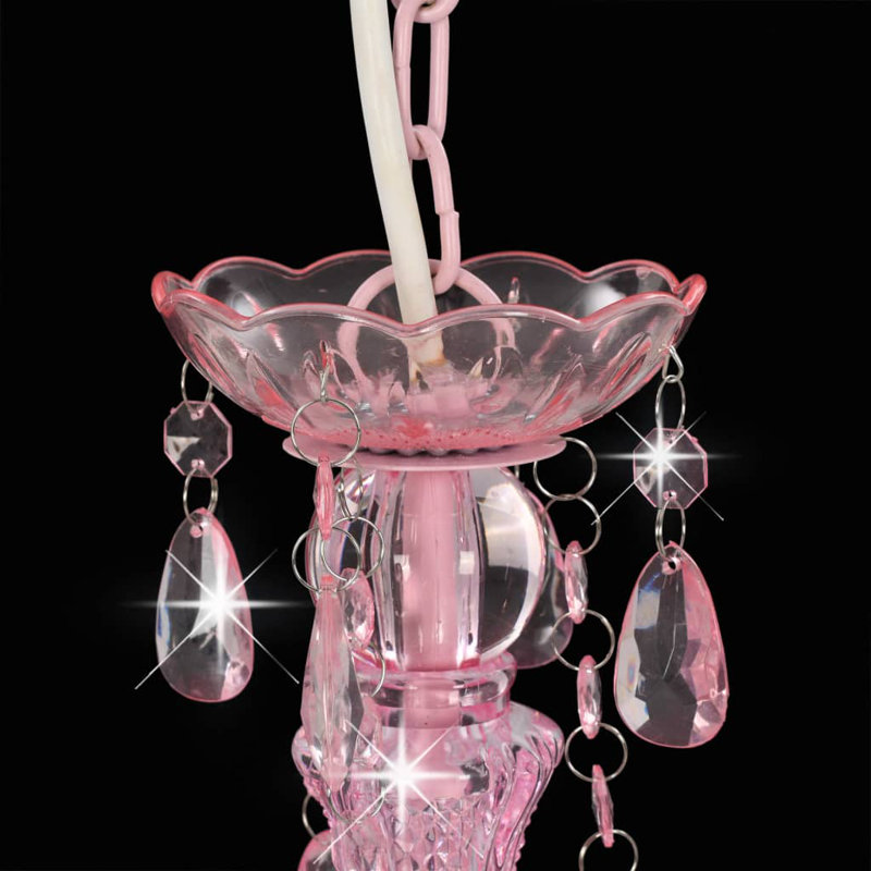 Espinal 3 - Light Crystal Chandelier, Pink