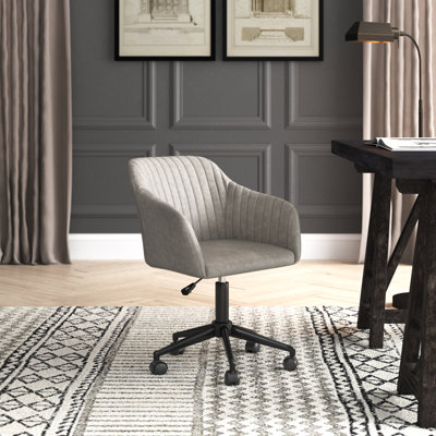 Flannigan Faux Leather Swivel Office Chair