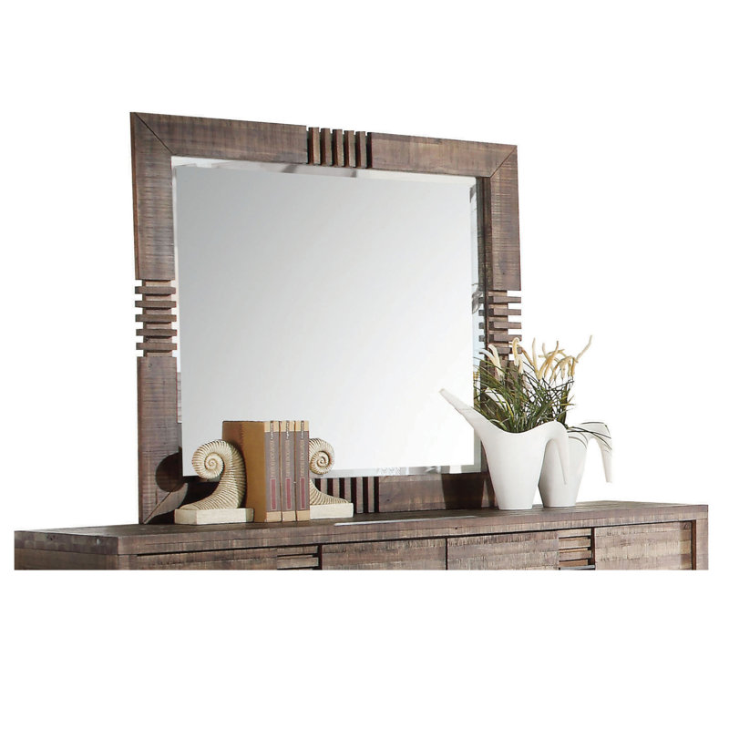 Andria Reclaimed Mirror, A Vintage-Inspired Decor Piece With A Rustic Frame And Exquisite Craftsmanship.