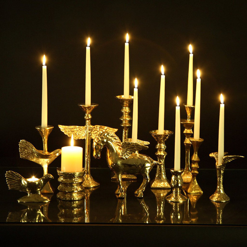 Chandelles en métal à oreilles
